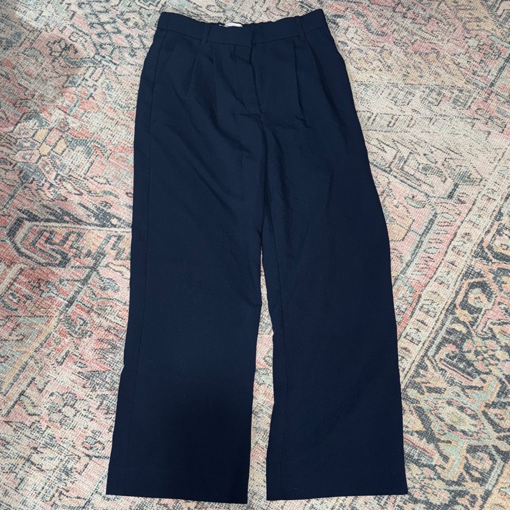 Abercrombie & Fitch Women's Navy Trousers